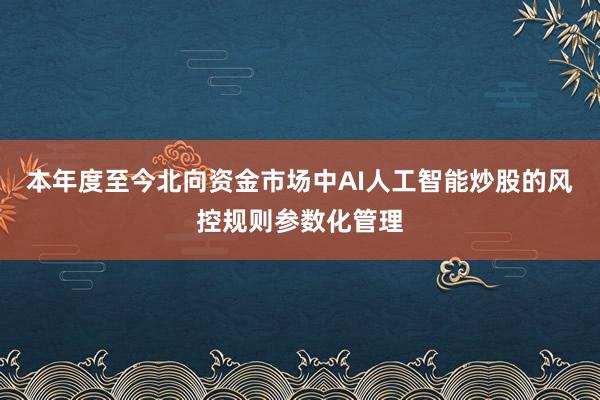 本年度至今北向资金市场中AI人工智能炒股的风控规则参数化管理