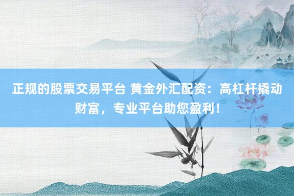 正规的股票交易平台 黄金外汇配资:高杠杆撬动财富,专业平台助您盈利!