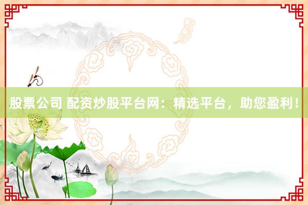 股票公司 配资炒股平台网：精选平台，助您盈利！